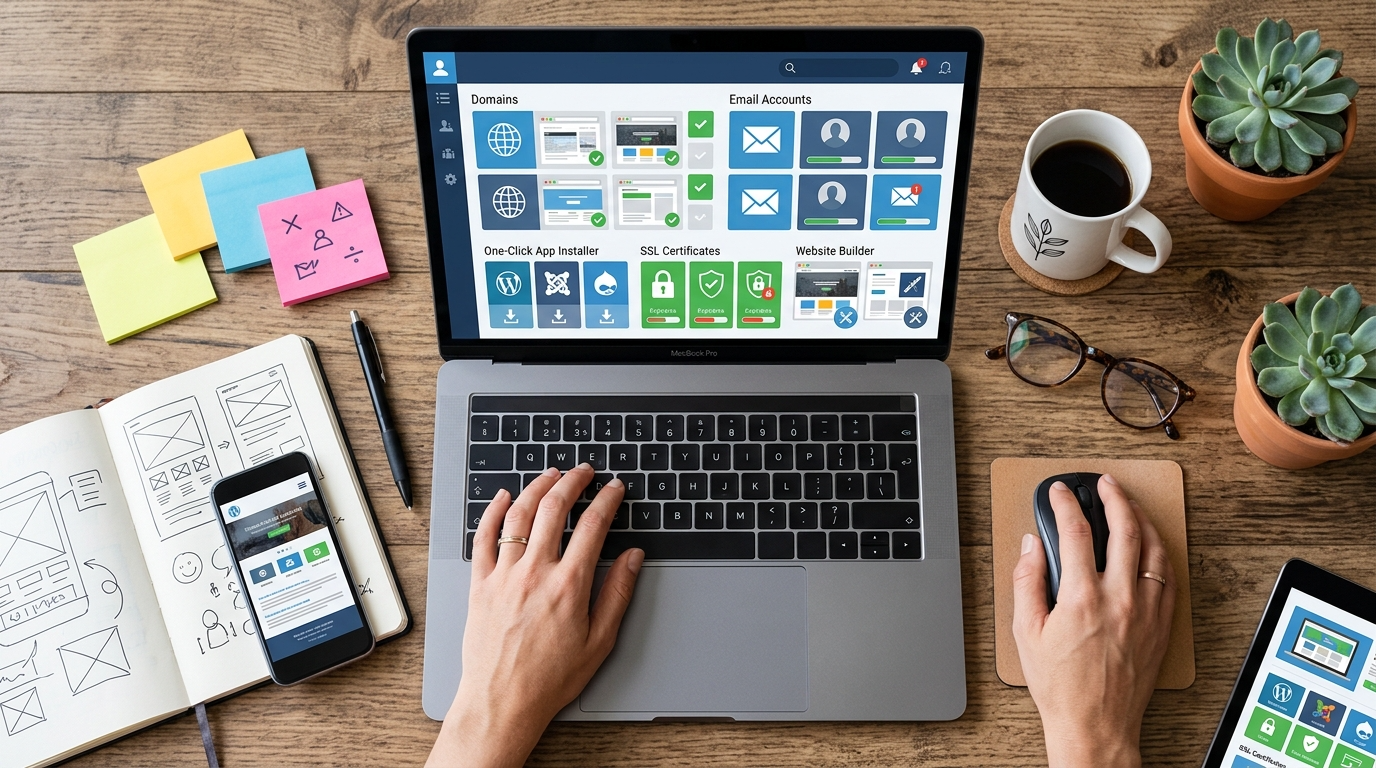 Detailed hosting dashboard